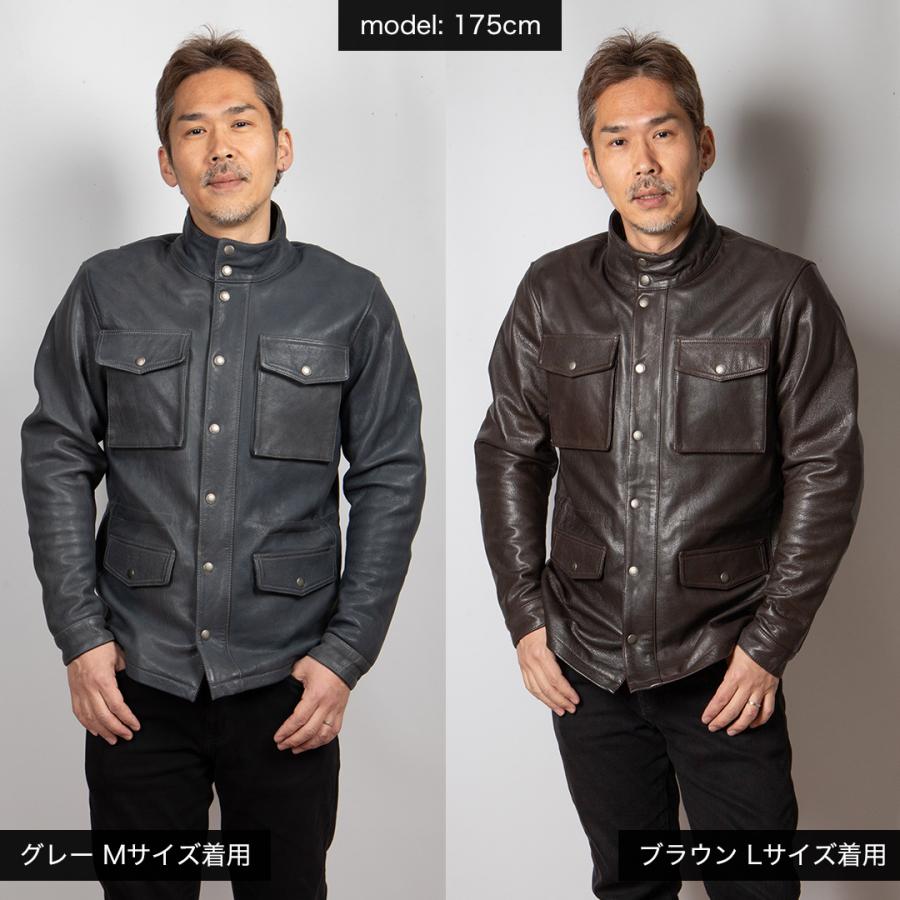 DEGNER デグナー ミドル丈レザージャケット M-65 フィールド