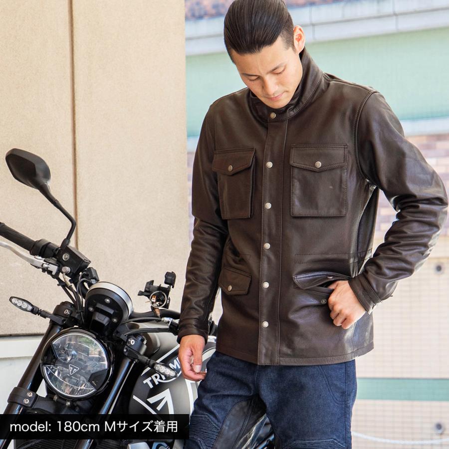 DEGNER（デグナー） ミドル丈レザージャケット M-65 フィールド