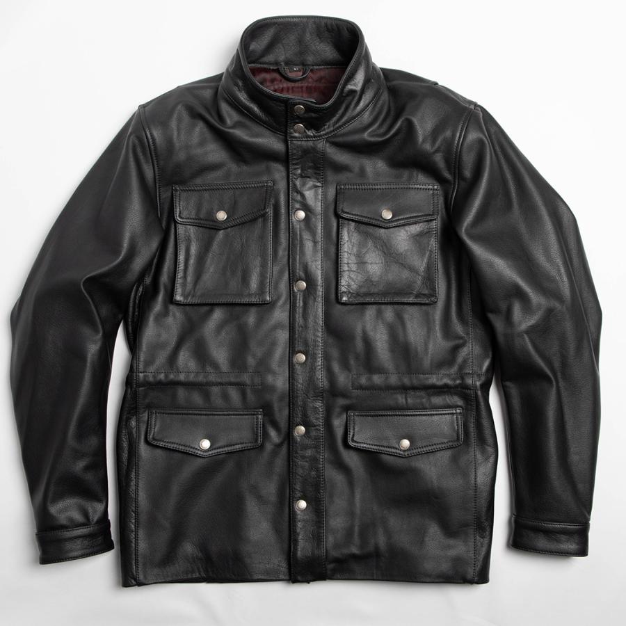 デグナー レザー ジャケット 革ジャン m65 ミリタリー フライト ブルゾン DEGNER（デグナー） ミドル丈レザージャケット M-65 フィールド