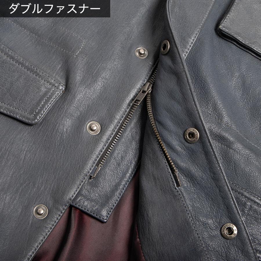 DEGNER（デグナー） ミドル丈レザージャケット M-65 フィールド