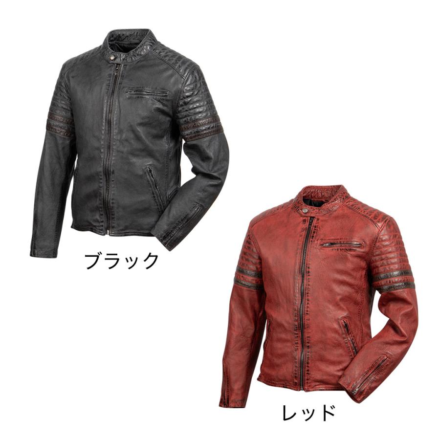 デグナーバイク用レザージャケットプロテクター入り DEGNER バイク用レザージャケット 牛革 カウ ライダース