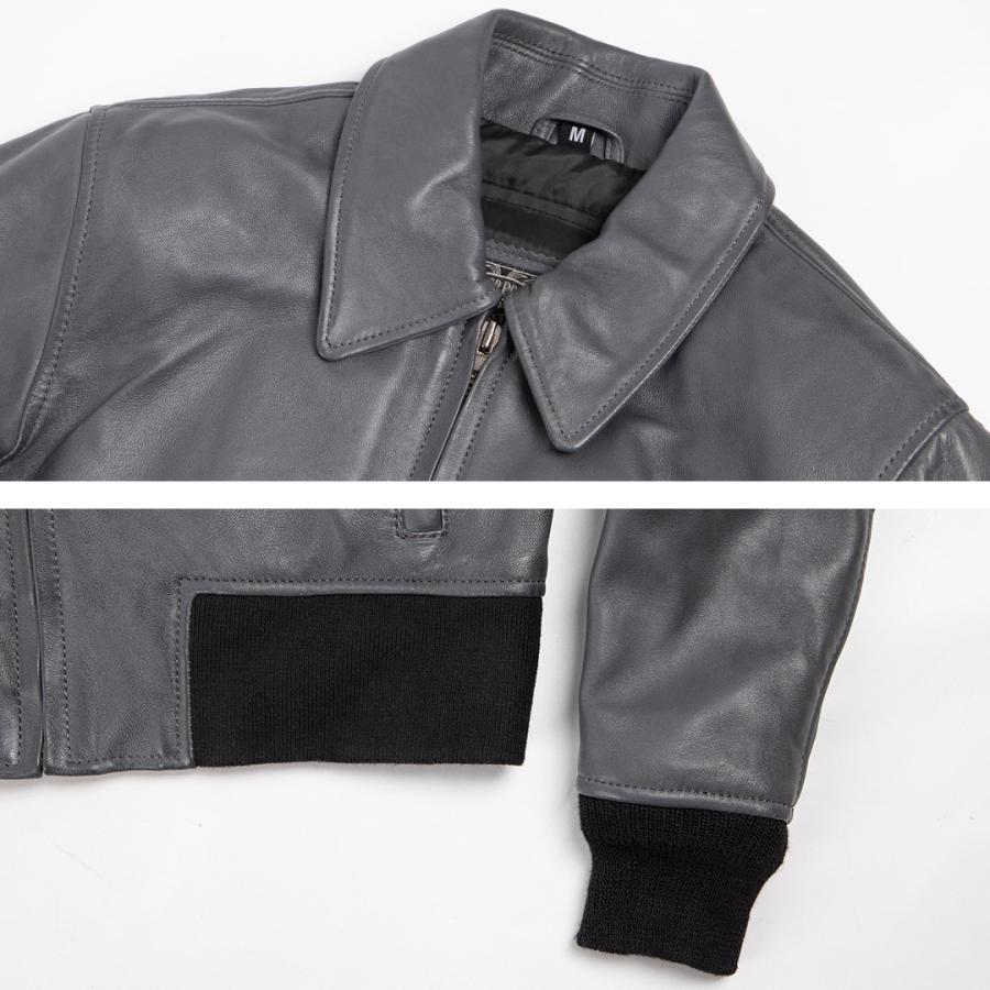 DEGNER（デグナー） レザージャケット 襟付き リブ DEGNER 26SJ-5