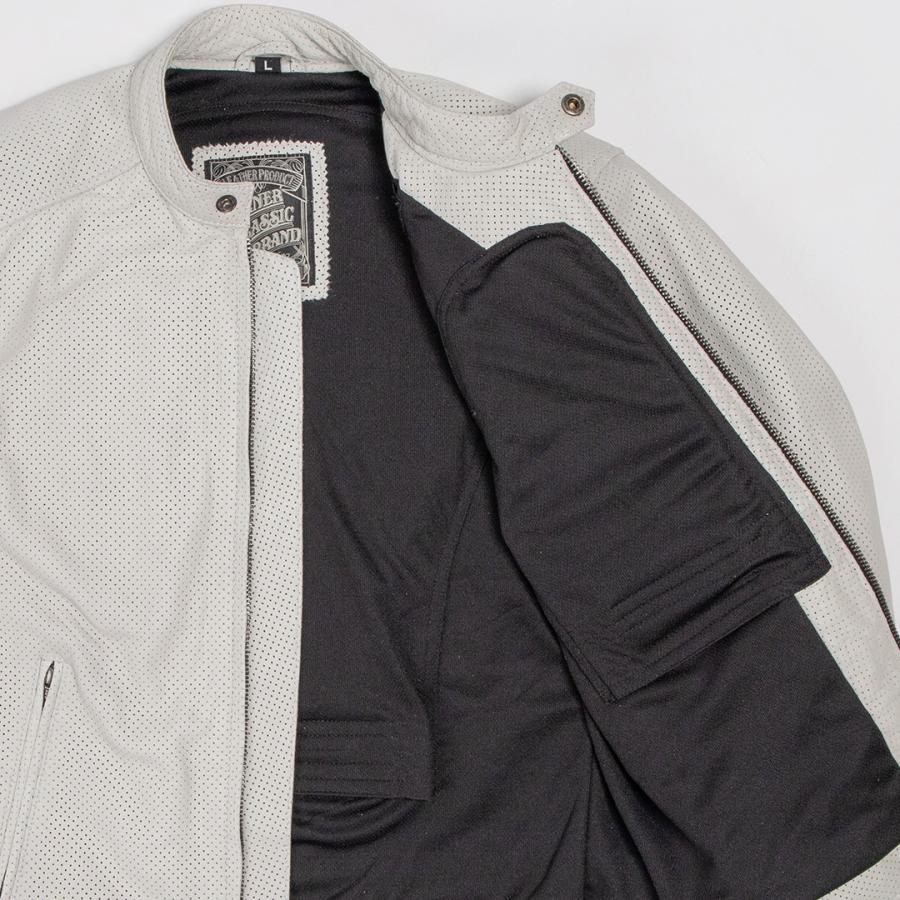 デグナー　DEGNER メッシュレザージャケット　XL DEGNER（デグナー） メンズ メッシュ レザー ジャケット 牛革 本革