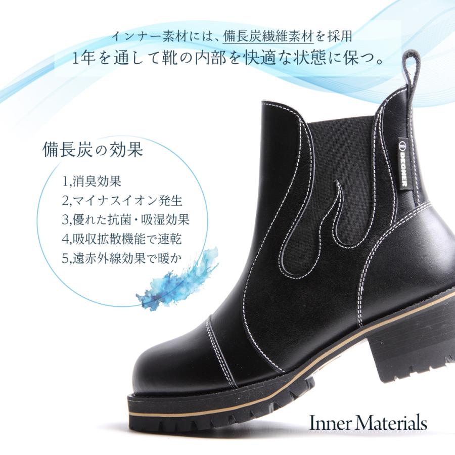 DEGNER（デグナー） サイドゴアブーツ メンズ BOM-1A バイク カスタム