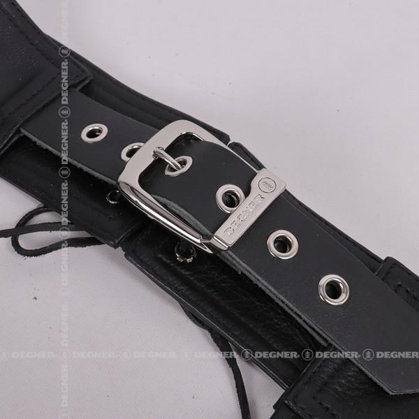 CE2プロテクター付きレザーチャップス LEATHER CHAPS WITH CE2 PROTECTOR ブラック CH-9-BK｜degner-jp｜03