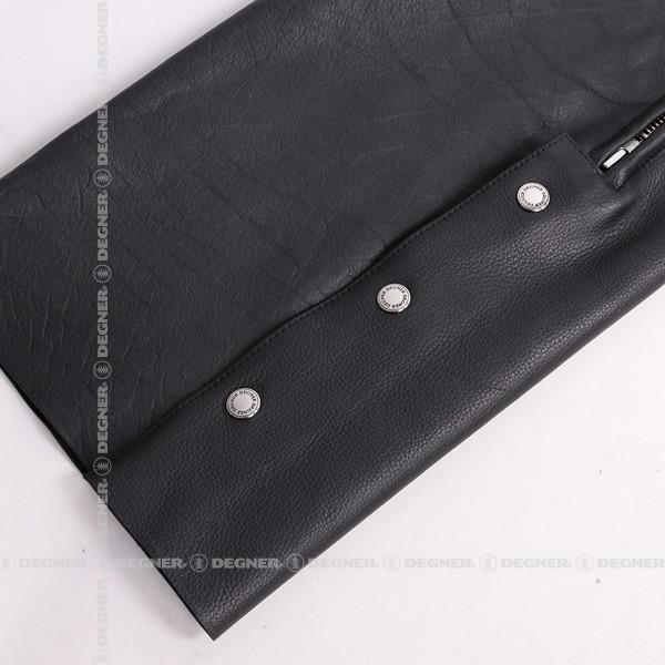 CE2プロテクター付きレザーチャップス LEATHER CHAPS WITH CE2 PROTECTOR ブラック CH-9-BK｜degner-jp｜06