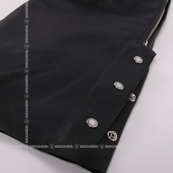 CE2プロテクター付きレザーチャップス LEATHER CHAPS WITH CE2 PROTECTOR ブラック CH-9-BK｜degner-jp｜07