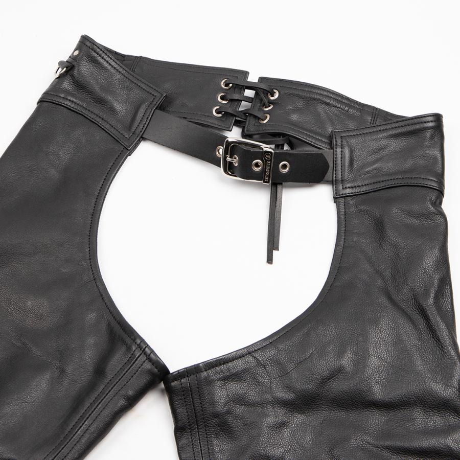 レザーチャップス/LEATHER CHAPS（ブラック） [CH-2A]｜degner-jp｜04