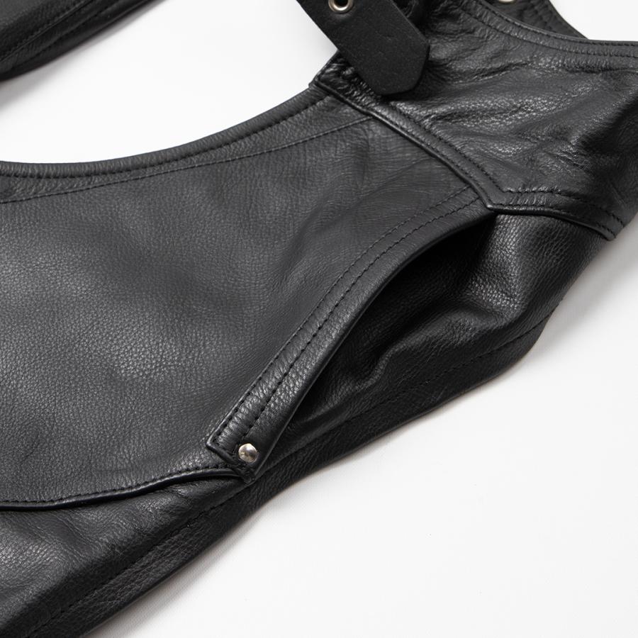 DEGNER（デグナー） レザーチャップス/LEATHER CHAPS（ブラック） [CH