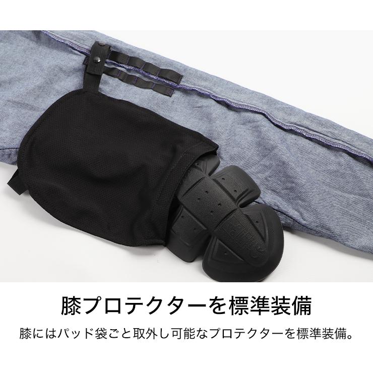 DEGNER バイク用パンツ ライトオンス デニム 本革ヒートガード