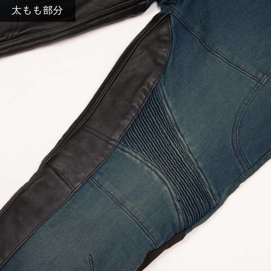 DEGNER（デグナー） バイク用パンツ デニム 本革ヒートガード付き