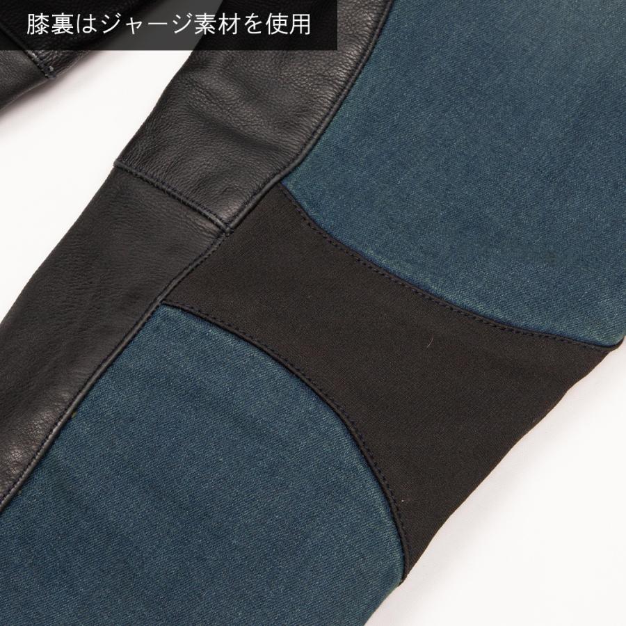 DEGNER バイク用デニムパンツ ダークブルー DEGNER（デグナー） バイク用パンツ デニム 本革ヒートガード付き