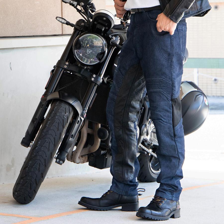 【メンテ済】DEGNER デグナー 牛革ヒートガード付 ライディングデニム M 本革ヒートガード付きデニムパンツがリニューアルします！ | DEGNER