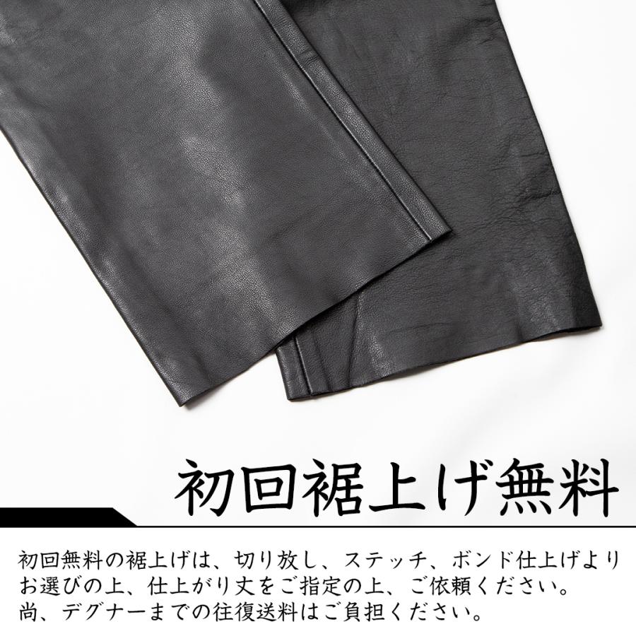DEGNER（デグナー） レザーカーゴパンツ/LEATHER CARGO PANTS ブラック