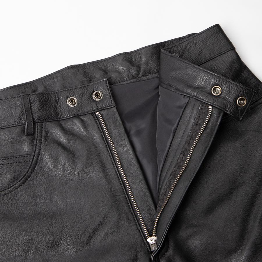 DEGNER（デグナー） レザーカーゴパンツ/LEATHER CARGO PANTS ブラック