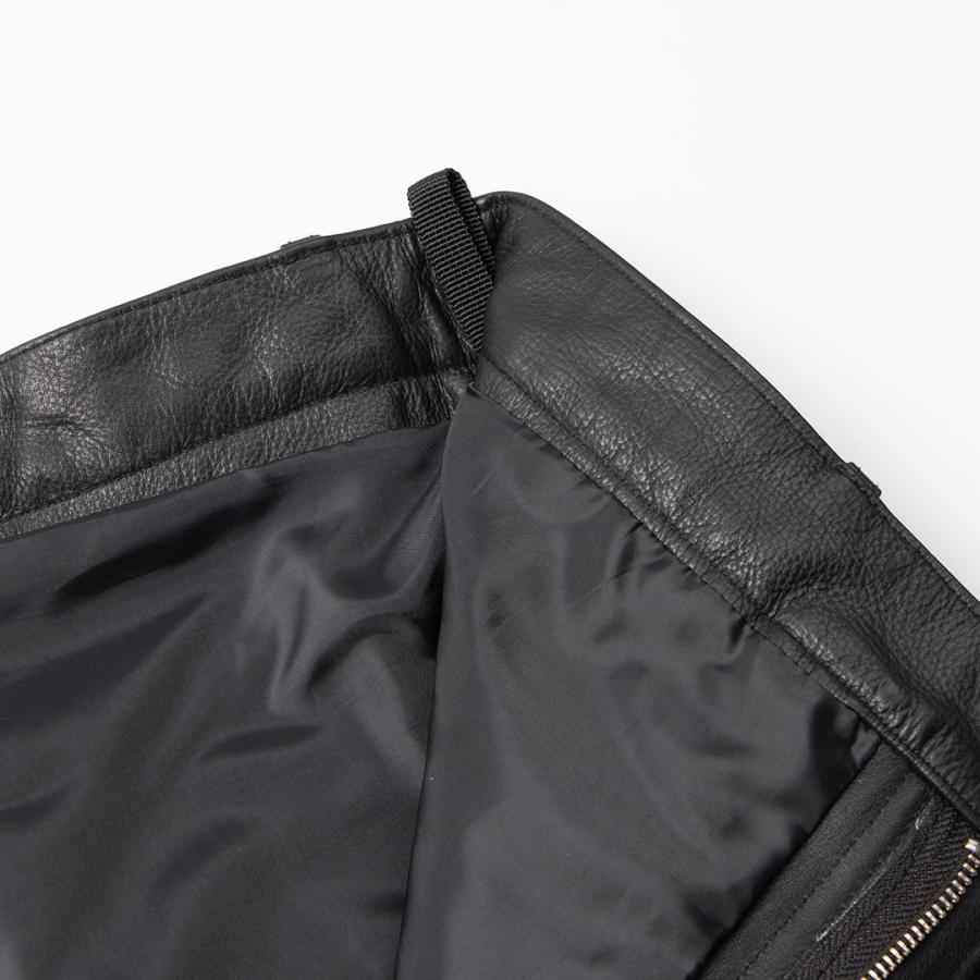 DEGNER（デグナー） レザーカーゴパンツ/LEATHER CARGO PANTS ブラック