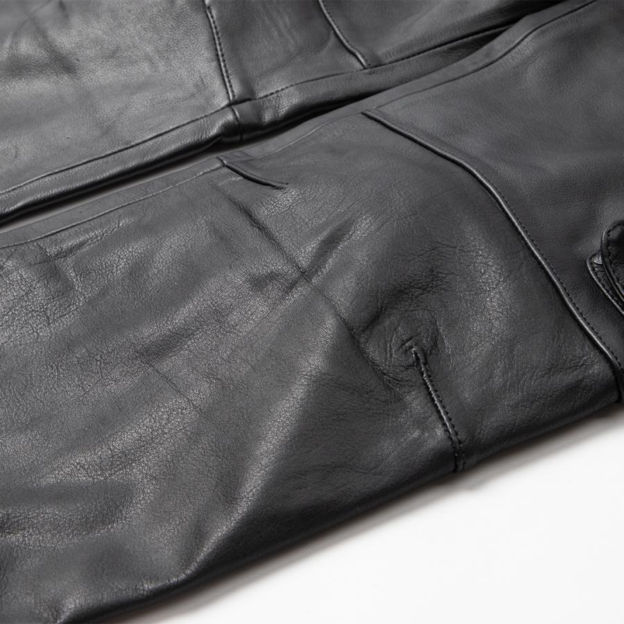 DEGNER（デグナー） レザーカーゴパンツ/LEATHER CARGO PANTS ブラック