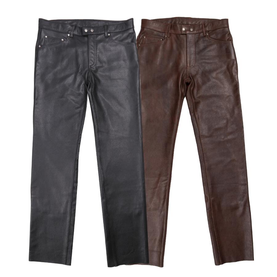 D&G レザーパンツ ダークブラウン 48 D&G レザーパンツ ダークブラウン 48 D&G レザーパンツ ダーク