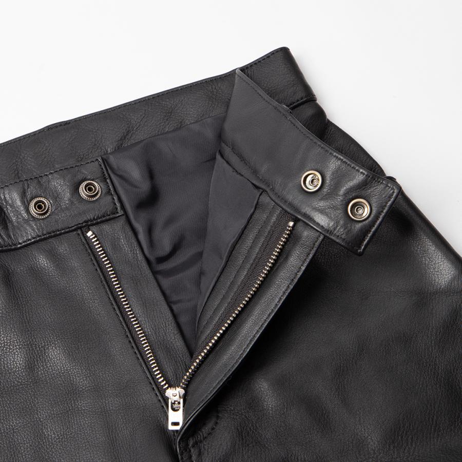 DEGNER 新色ブラウン登場 スリムフィットレザーパンツ/SLIMFIT