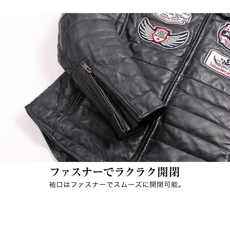 DEGNER デグナー レディースレザージャケット 羊革 本革 カジュアル  