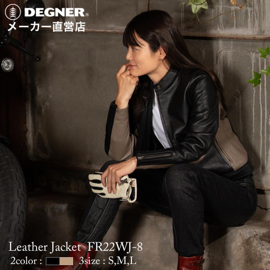 DEGNER girls レザージャケット シングルライダース (M) DEGNER girls レザージャケット シングルライダース (M)