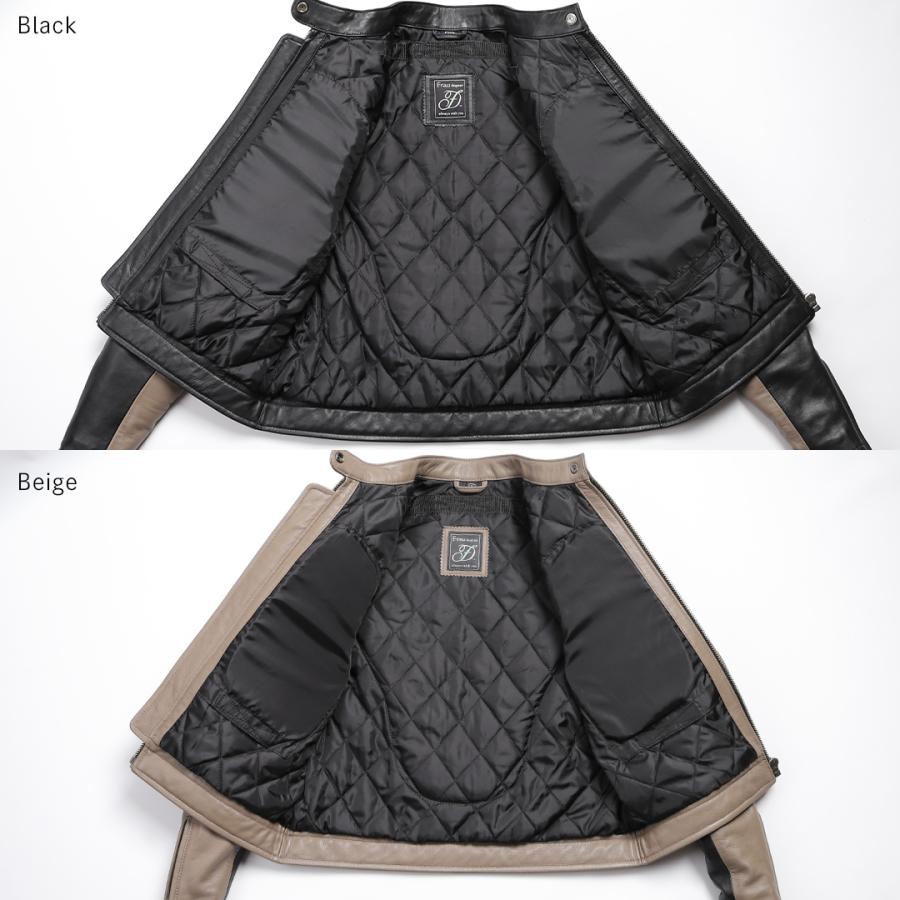 DEGNER（デグナー） レディース バイカラー ジャケット レザー 羊革
