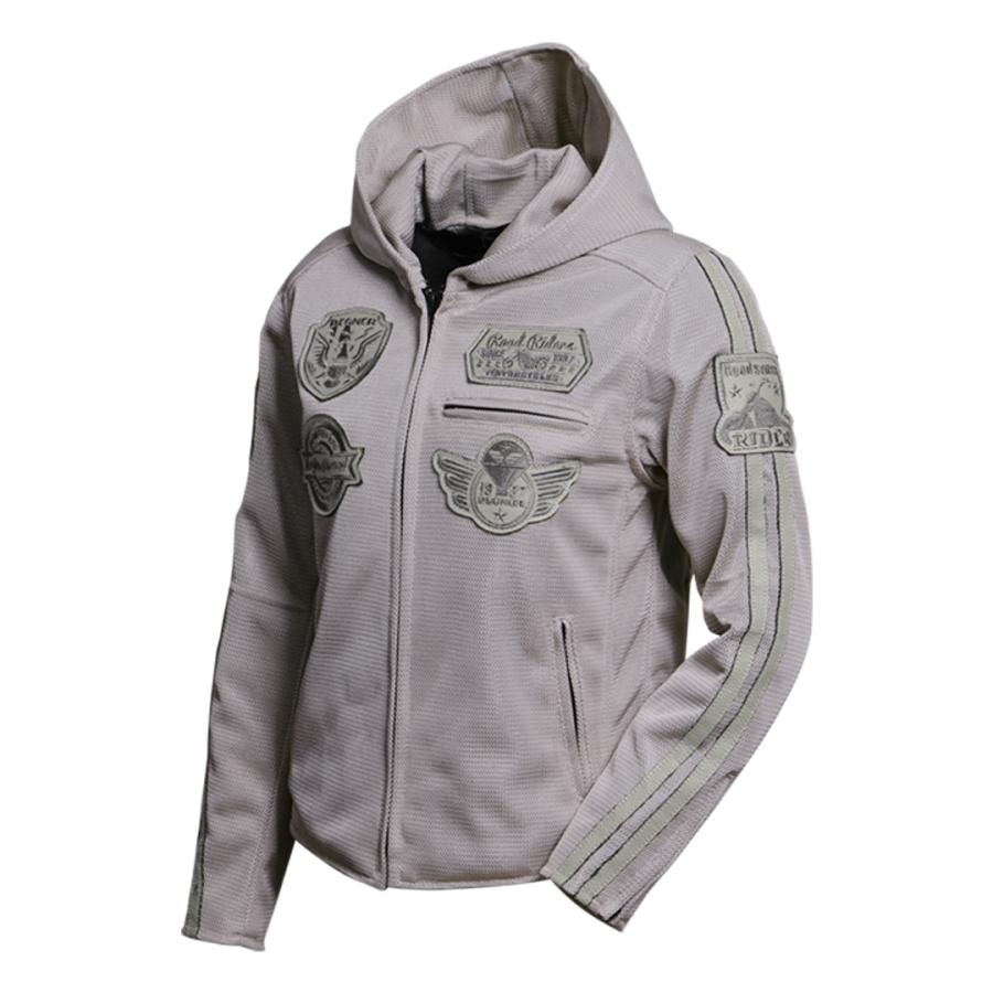 DEGNER（デグナー） フード付きテキスタイルメッシュジャケット