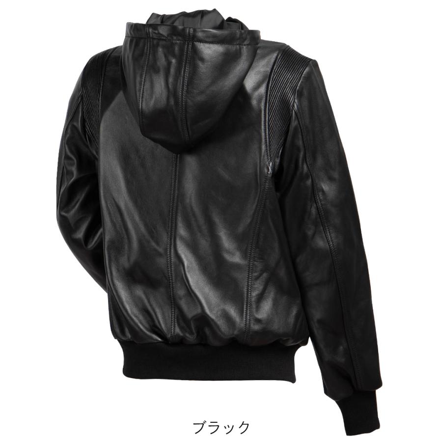 DEGNER（デグナー） レディースフード付きレザージャケット ライダース