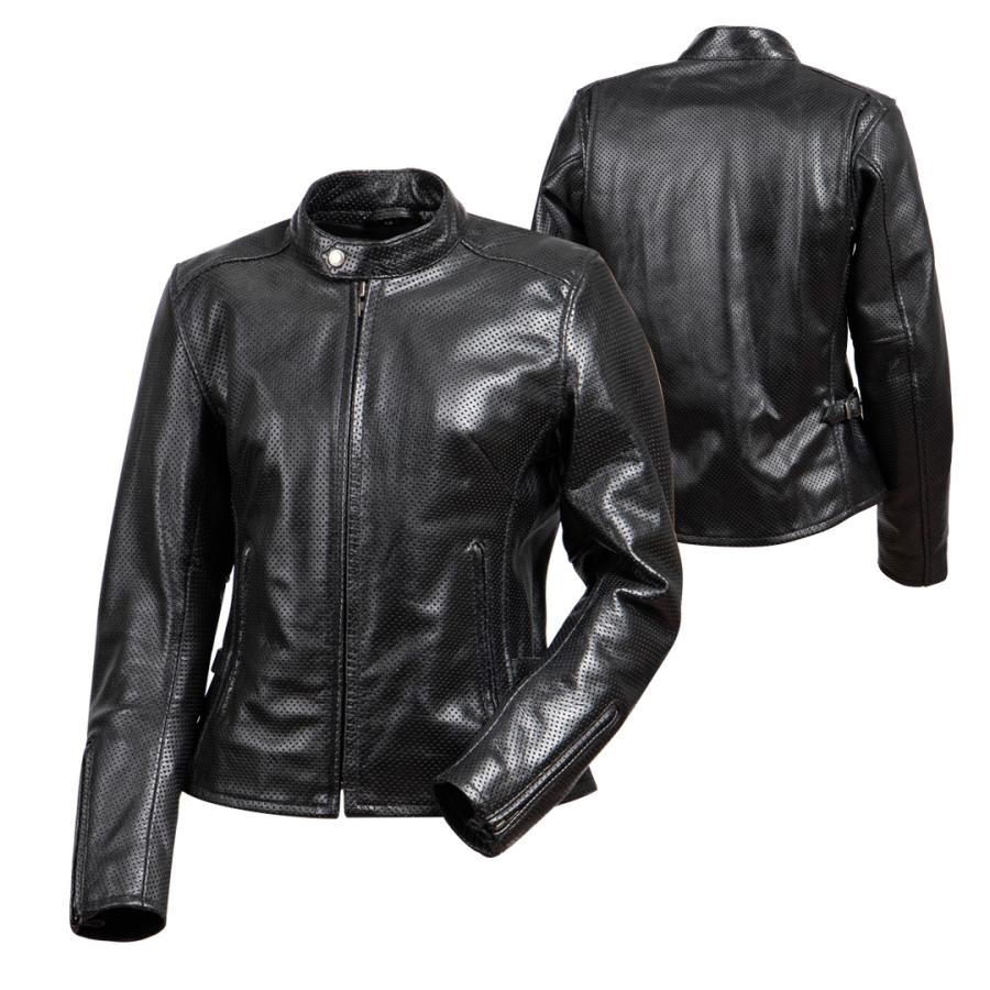 DEGNER（デグナー） レディース メッシュ レザー ジャケット S M L