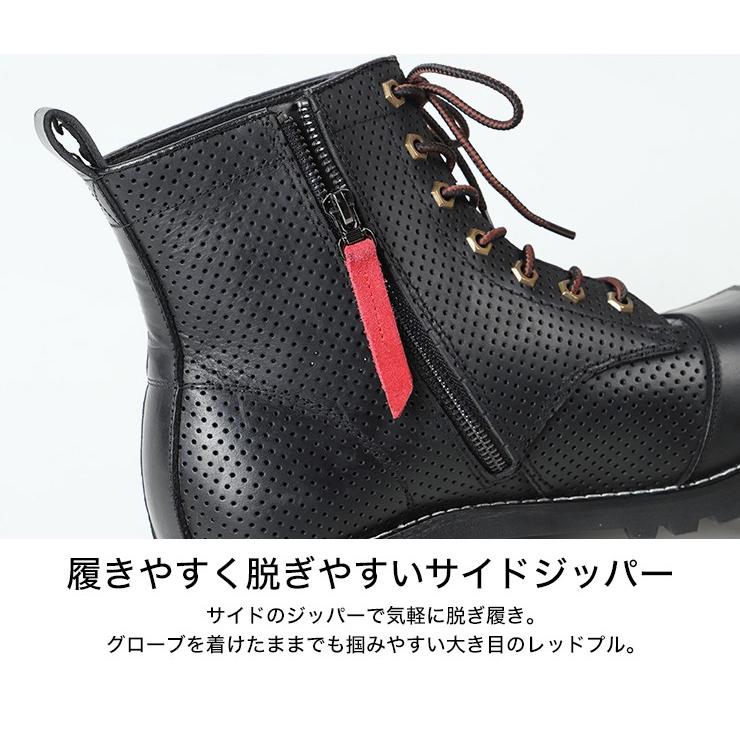 DEGNER（デグナー） 編み上げ ブーツ 靴 バイク メンズ 本革 堅牢 HS