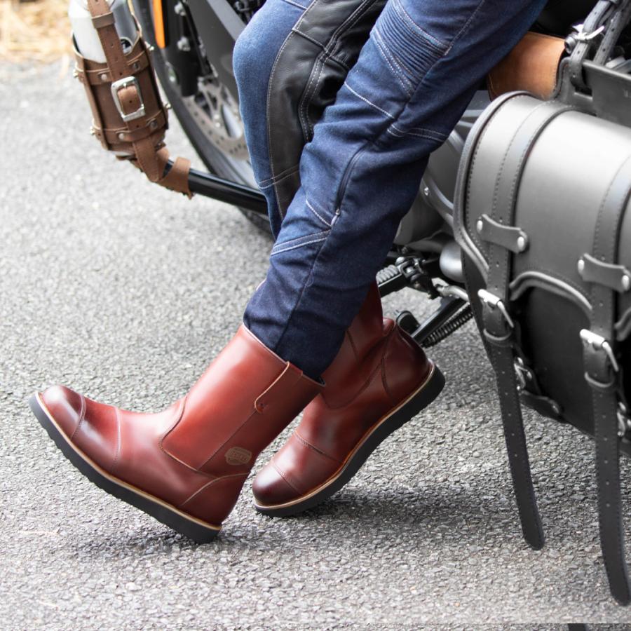 DEGNER（デグナー） バイク ブーツ レディース プルオンブーツ 本革