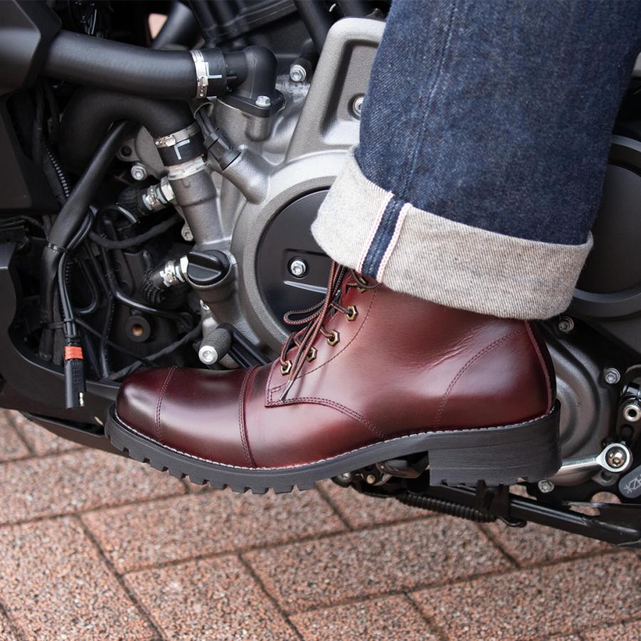 DEGNER シフトガード付レザーZIPブーツ メンズ デグナー HS-B6A DEGNER シフトガード付レザーZIPブーツ メンズ デグナー HS-B6A