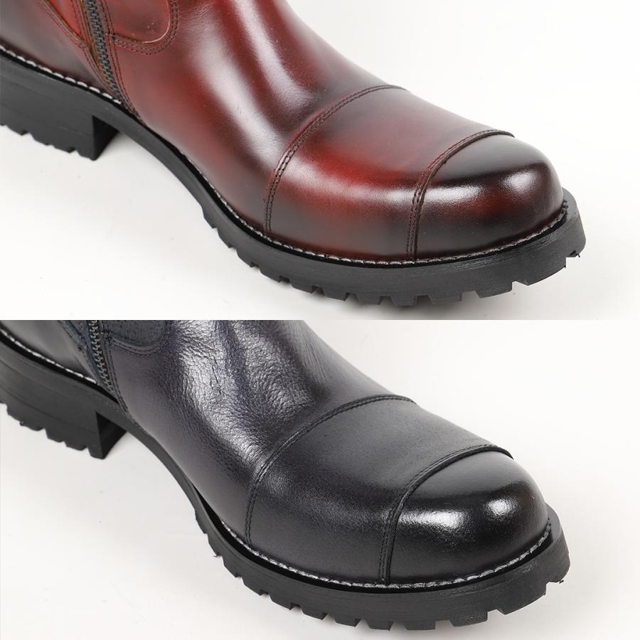 DEGNER HS-B9 レザーエンジニアブーツ バイクブーツ ブルー HS-B9 レザーエンジニアブーツ | DEGNER