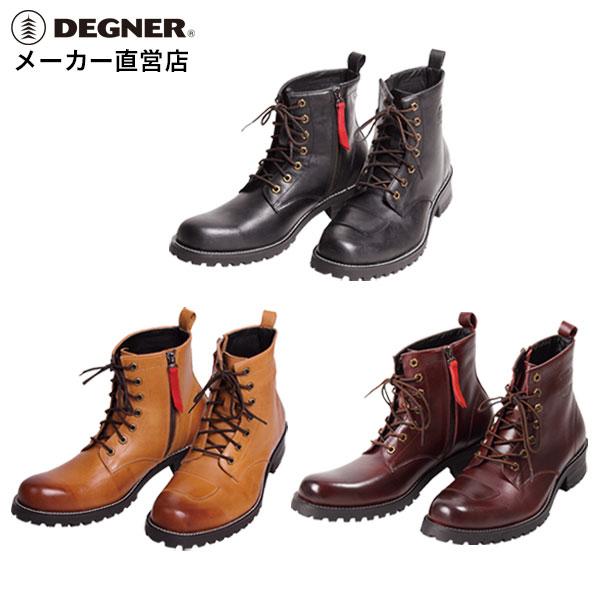 DEGNER（デグナー） ブーツ バイク レザー メンズ 本革 堅牢 HS-B6