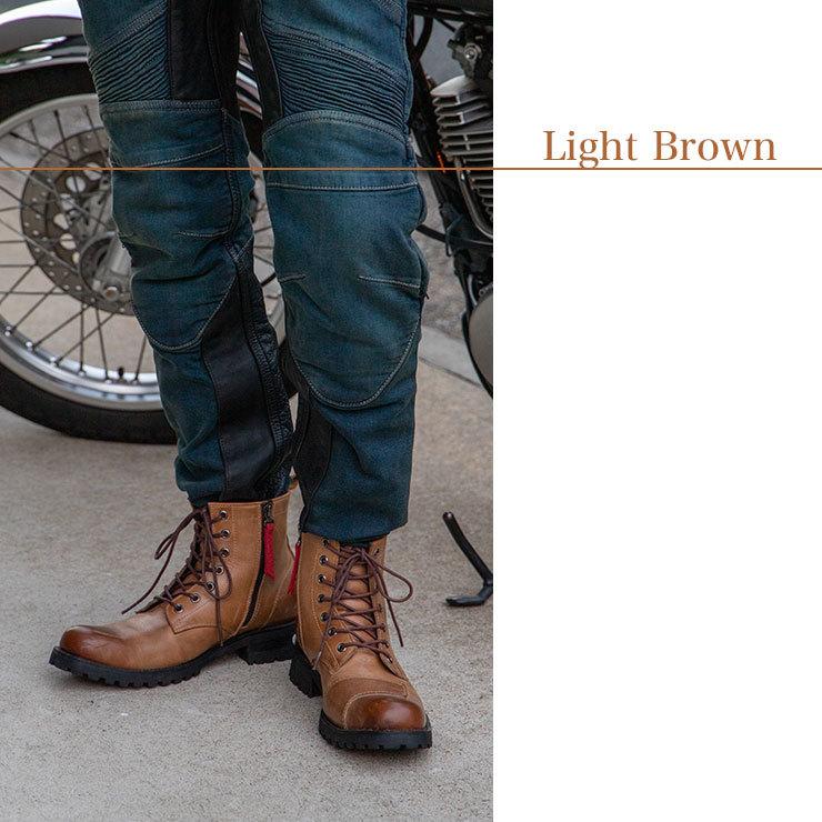 DEGNER ブーツ バイク レザー メンズ 本革 堅牢 HS-B6 : デグナー