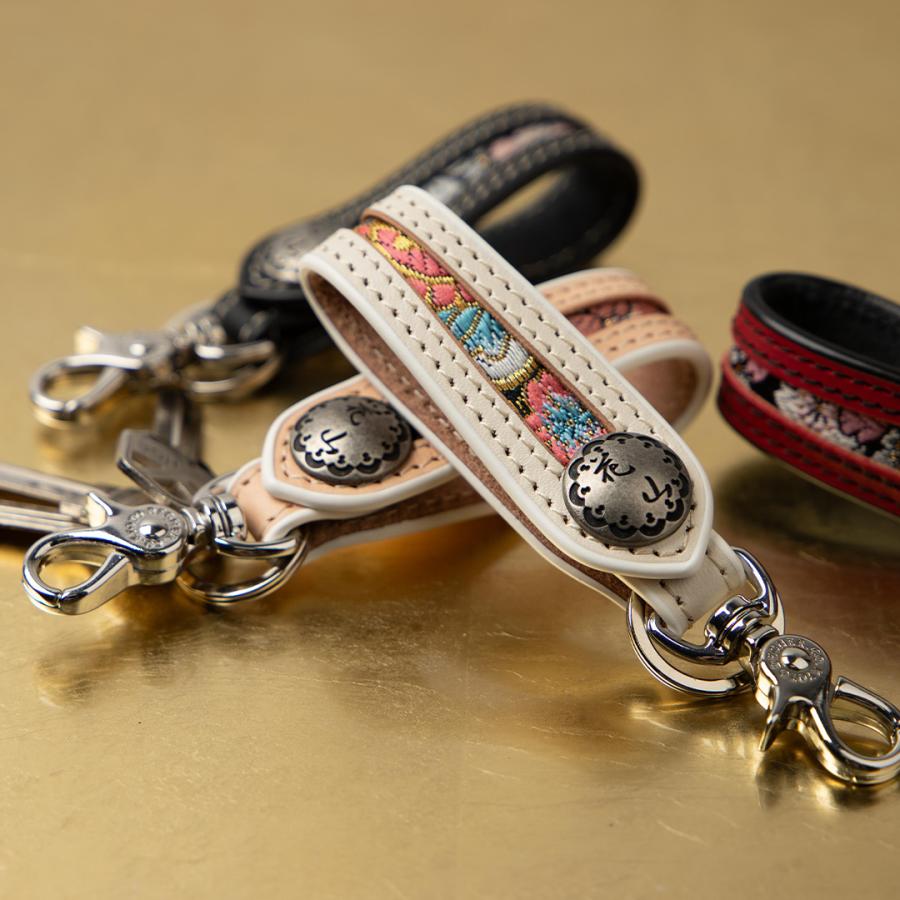 DEGNER（デグナー） 花山レザーキーホルダー 本革 桜 K-70K : デグナー