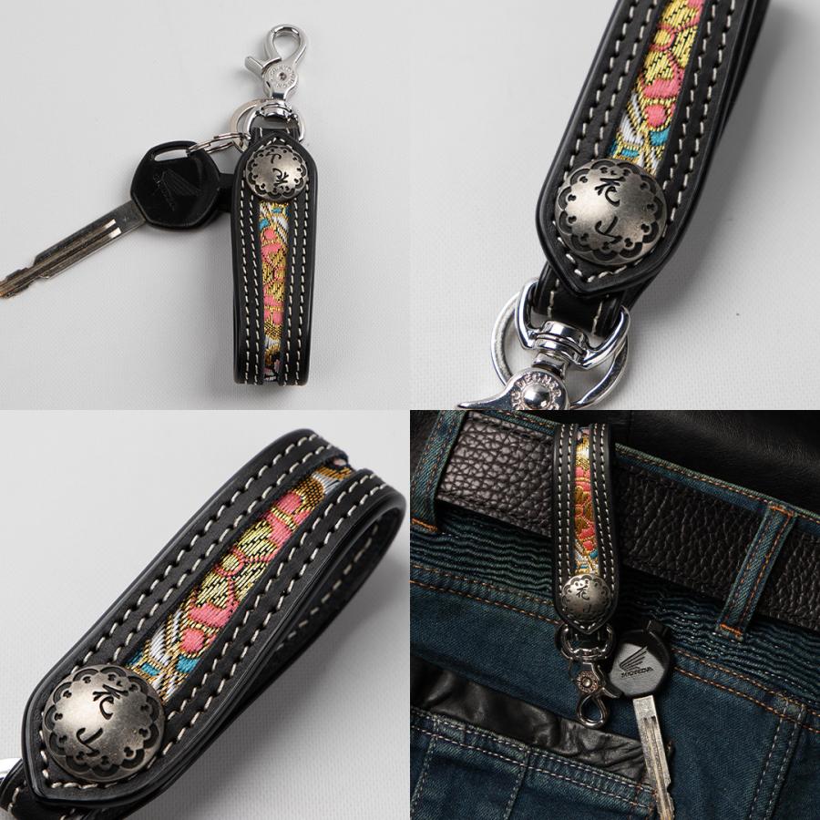 桜様へ：レザーキーホルダー80点 DEGNER（デグナー） 花山レザーキーホルダー 本革 桜 K-70K : デグナー