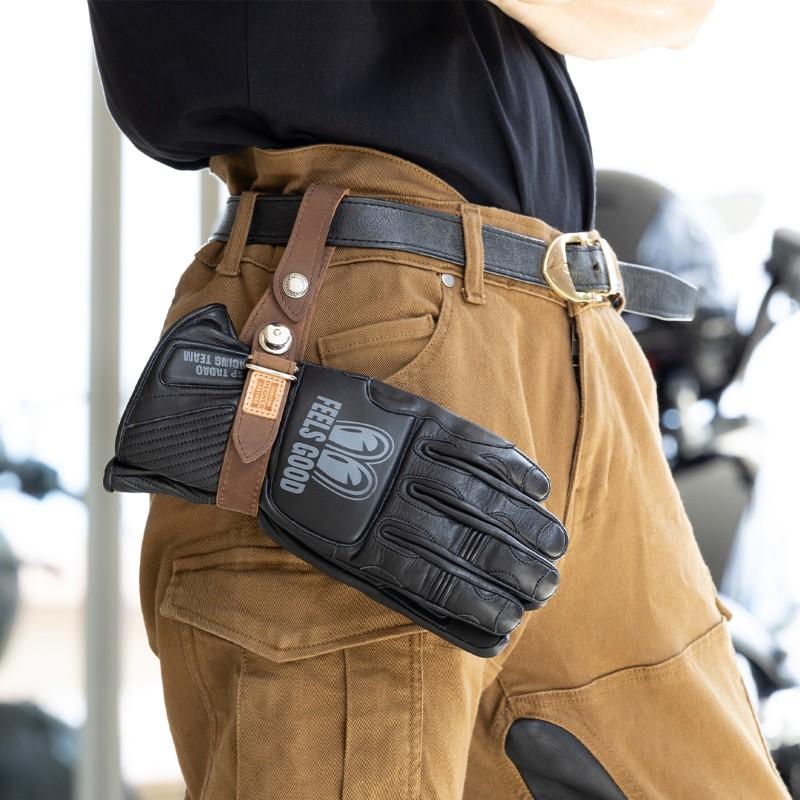 DEGNER（デグナー） グローブホルダー K-28 レザー 手袋 持ち運び