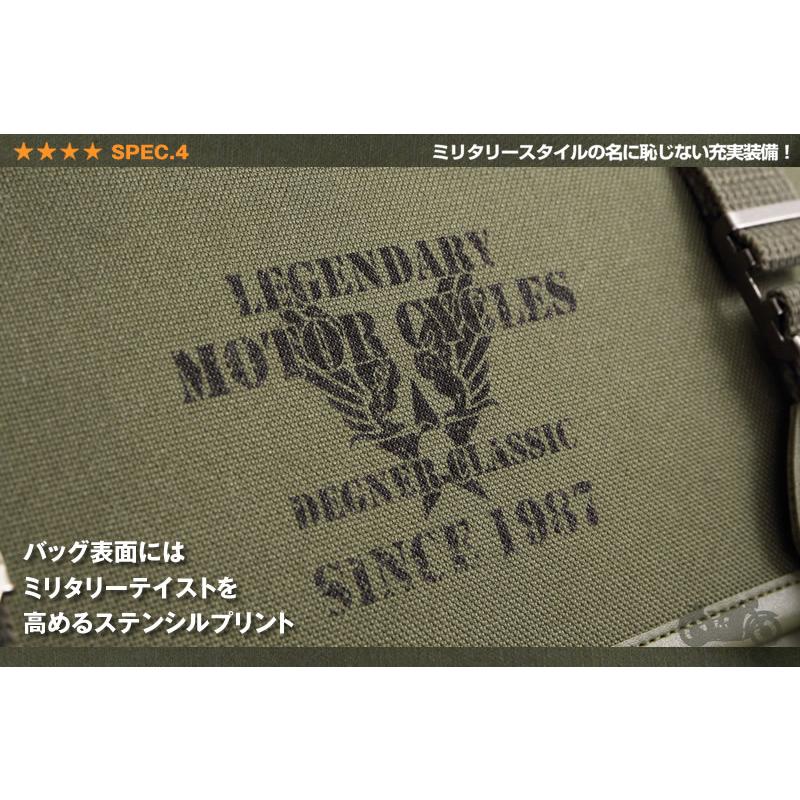 ミリタリーテイストテキスタイルサドルバッグ/MILITARY TASTE TEXTILE