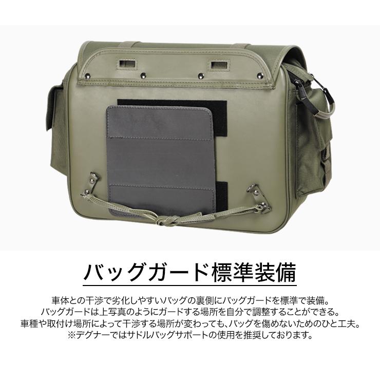 DEGNER ミリタリーテイストテキスタイルサドルバッグ MILITARY