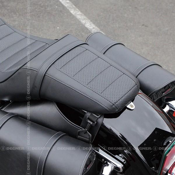 右出マフラー対応ナイロンダブルサドルバッグ/NYLON DOUBLLE SADDLEBAG FOR RIGHT APP MUFFLER（ブラック） [NB-43B-BK]｜degner-jp｜06