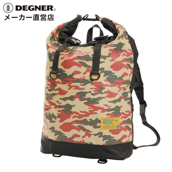 DEGNER（デグナー） 防水バッグ バックパック リュック カモフラージュ