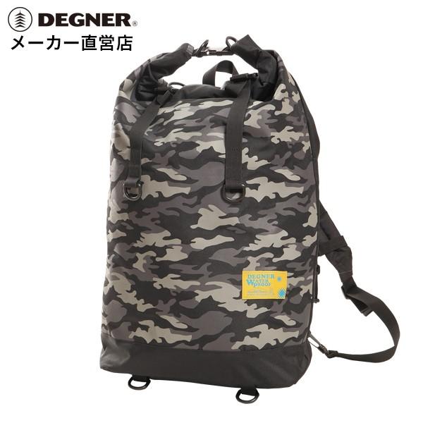 DEGNER（デグナー） 防水バッグ バックパック リュック カモフラージュ