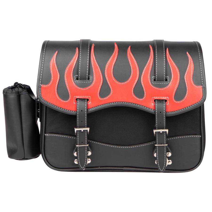 DEGNER（デグナー） ナイロンサドルバッグ ファイア/NYLON SADDLEBAG