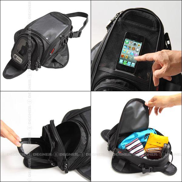 デグナータンクバッグ DEGNER マグネットタンクバッグ/MAGNET TANK BAG（ブラック