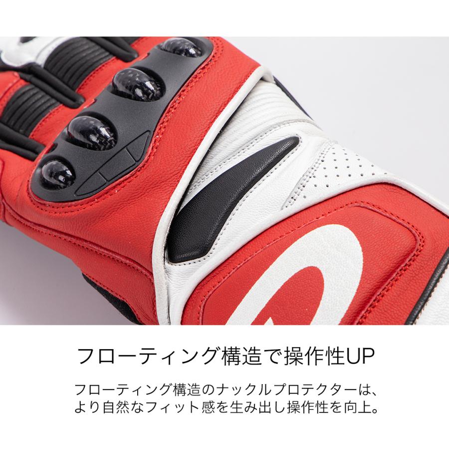 DEGNER デグナー レーシンググローブ 本革 プロテクター