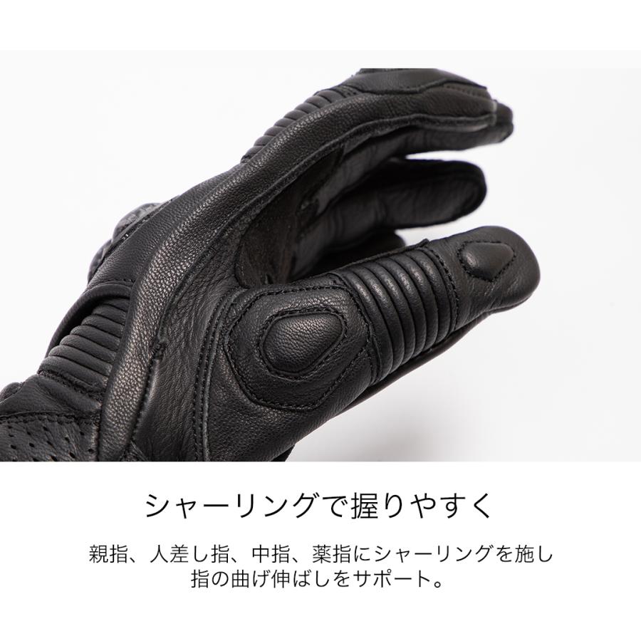 DEGNER デグナー レーシンググローブ 本革 プロテクター