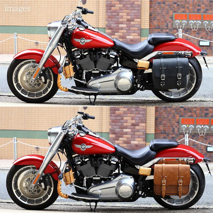 DEGNER（デグナー） サドルバッグ バイク マフラー側対応レザーサドル