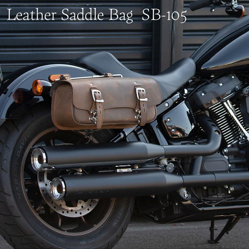 DEGNER（デグナー） マフラー側対応レザーサドルバッグ SB-105 バイク