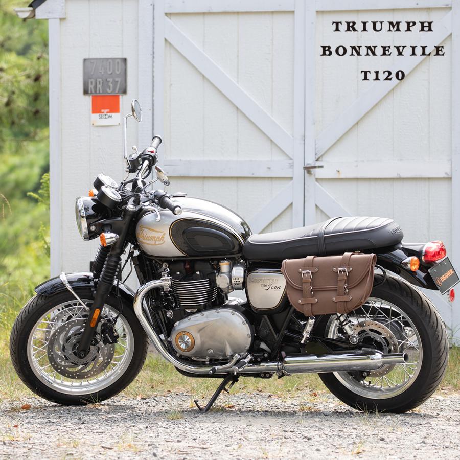 レザーサドルバッグ デグナー SB-46A ハーレー アメリカン マフラー側対応の画像